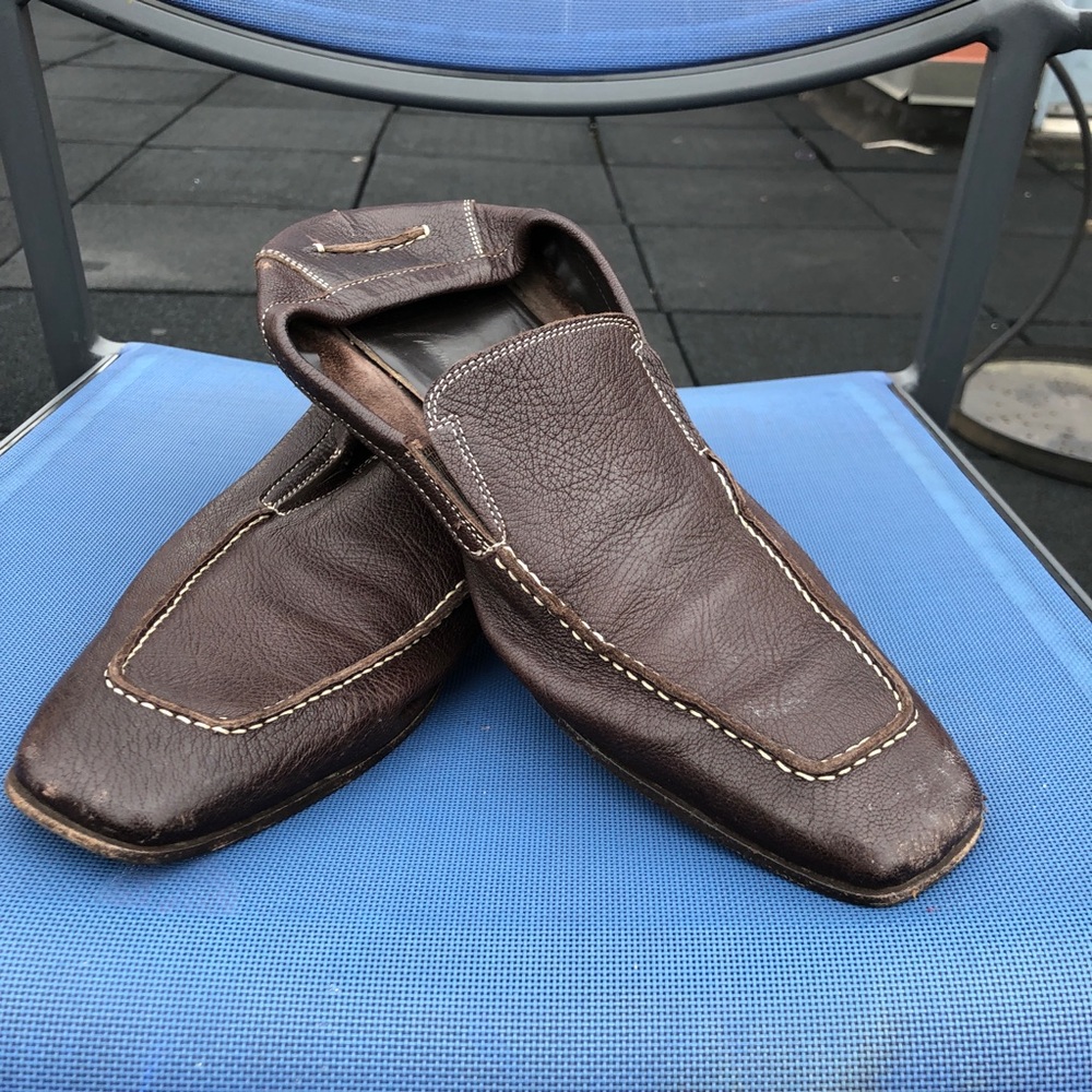 Donald J. Pliner Brown Men’s Slip Ons 10